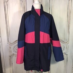 ASOS Long Line Color Block Weatherproof Puffer Jacket Size 6